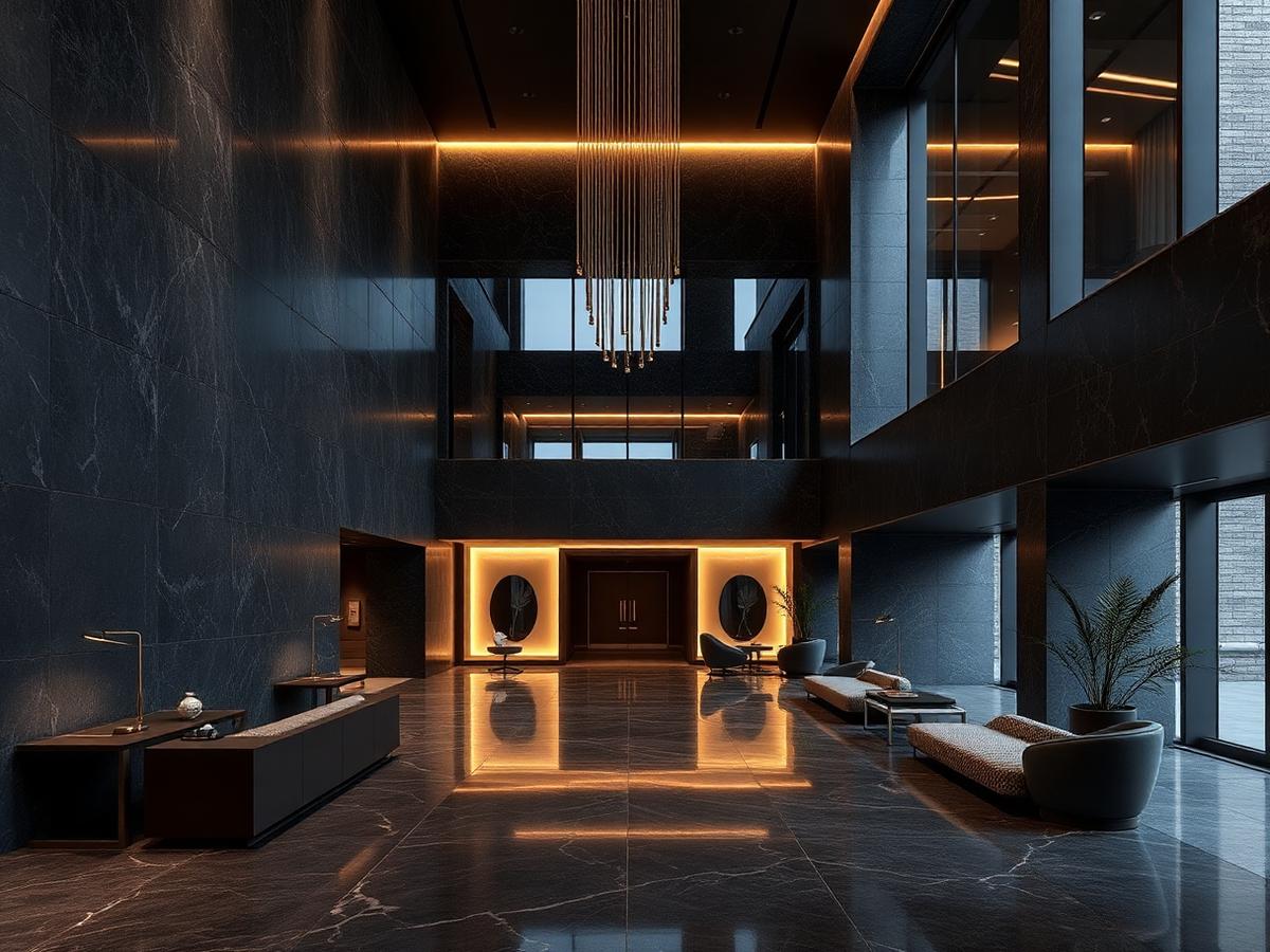 Obsidian Lobby — Commercial project in Skopje City Center