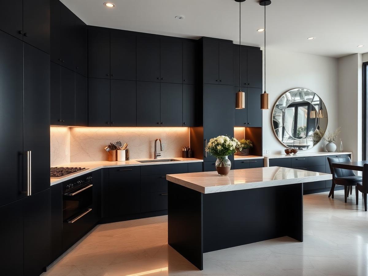 Monolith Kitchen — Interior Design project in Kapishtec, Skopje